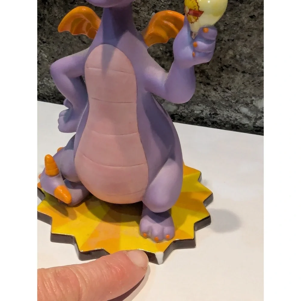 Disney Parks Epcot Figment Figurine Statue Imagination Institute Light Bulb READ